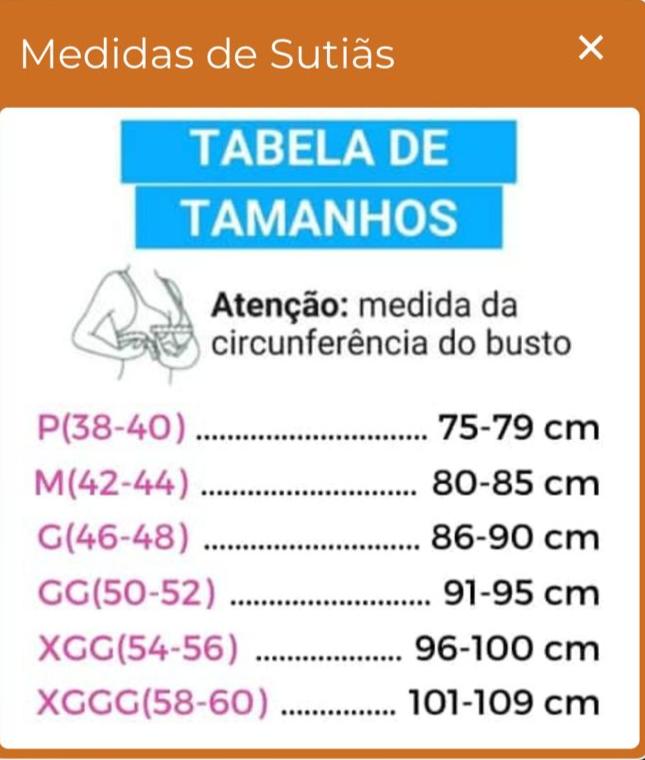 super kit 5 Sutiãs confort Belt- 100% algodão