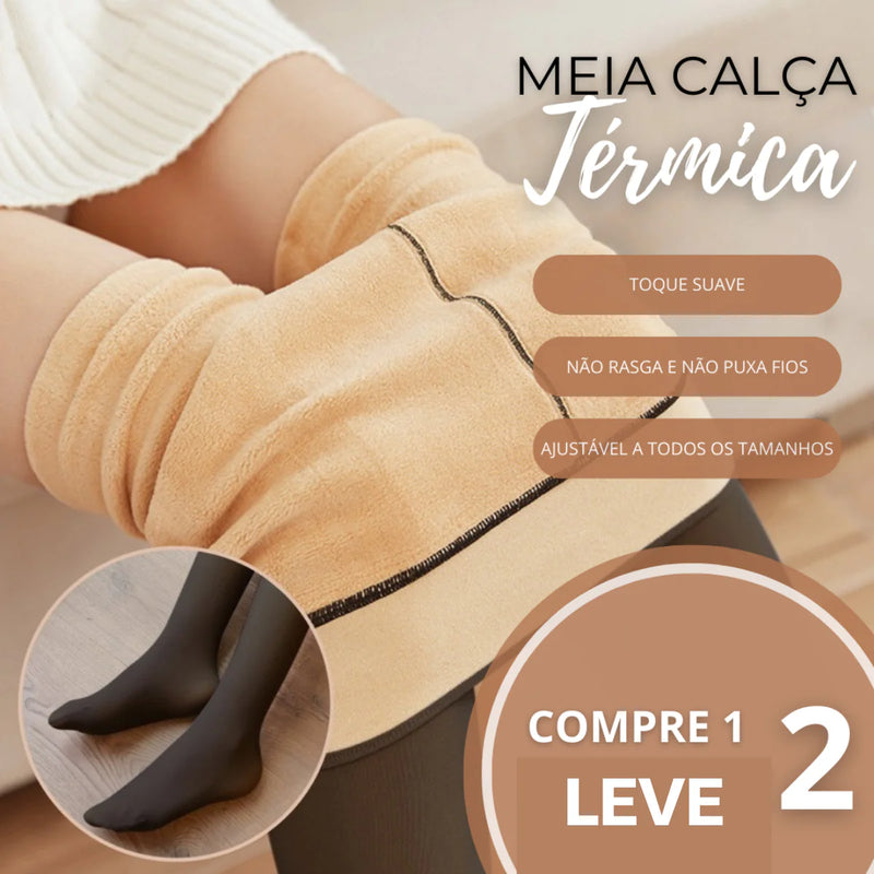 Kit Meia Calça Forrada Translúcida (COMPRE 1 LEVE 2)